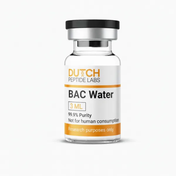 Bacteriostatic Water vial for laboratory peptide research