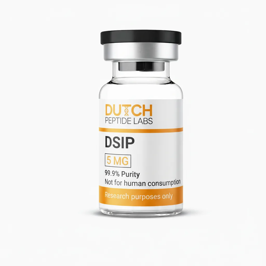 DSIP peptide vial 10mg and 5mg variants for research