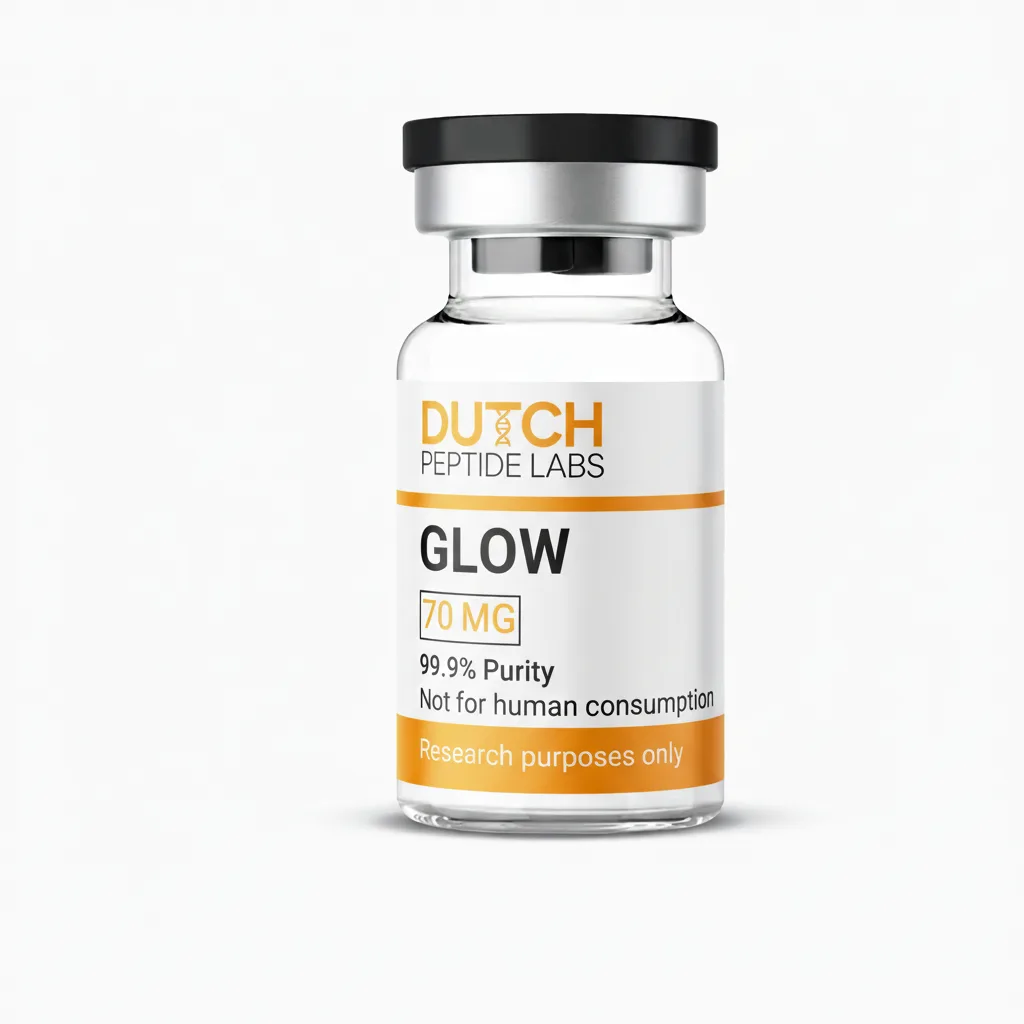 GLOW Blend research-grade peptide blend vial